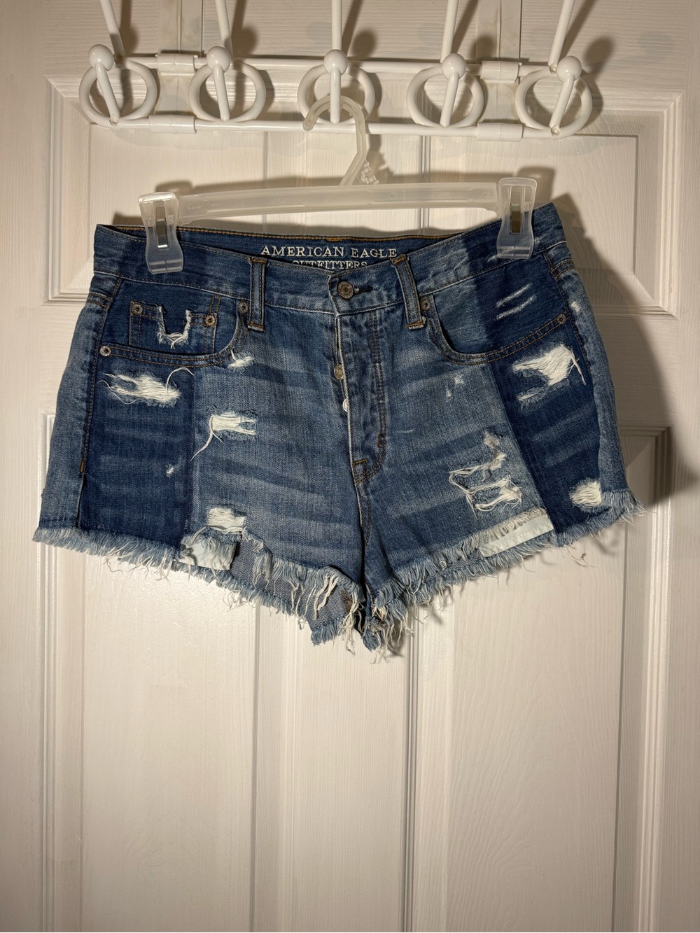 American Eagle Outfitters Distressed Denim Frayed Shorts